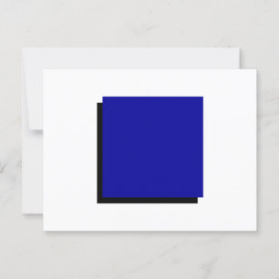 Classic Bauhaus Geometric Art Blue Square Postkarte