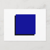 Classic Bauhaus Geometric Art Blue Square Postkarte (Vorderseite)