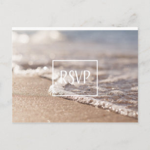 Classic Beach UAWG Wedding Einladungspostkarte