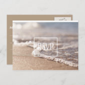 Classic Beach UAWG Wedding Einladungspostkarte (Vorne/Hinten)