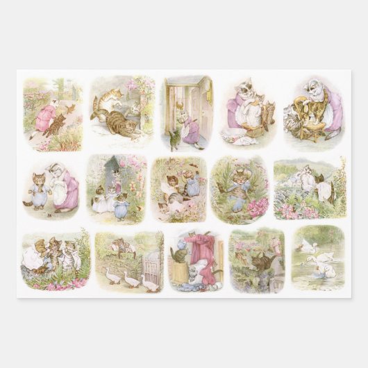 Classic Beatrix Potter Geschenkpapier Set (Vorderseite 3)