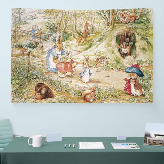 Classic Beatrix Potter Peter, Kaninchen Party Banner (Messe)