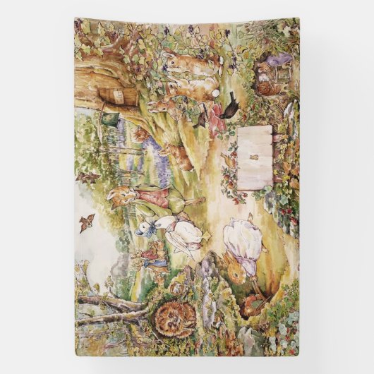 Classic Beatrix Potter Peter, Kaninchen Party Banner (Vertikal)