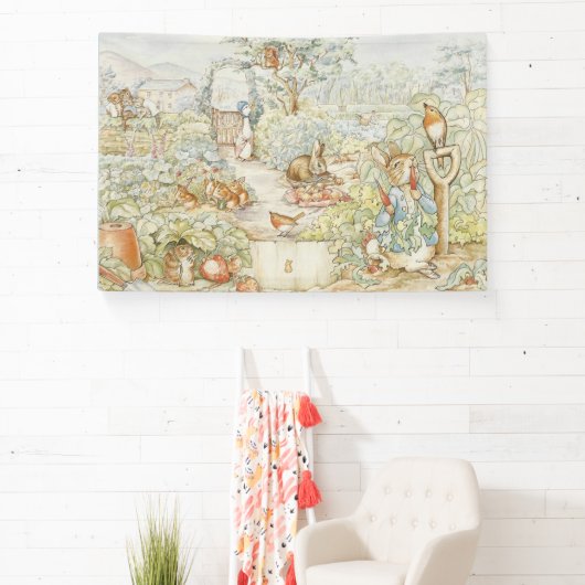 Classic Beatrix Potter Peter, Kaninchen Party Banner (InSitu)