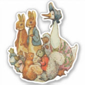 Classic Beatrix Potter Peter und Freunde Aufkleber (Vorderseite)