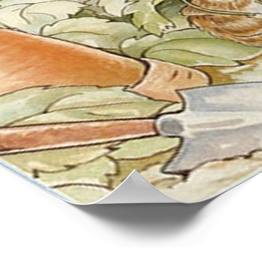 Classic Beatrix Potter Peter und Freunde Poster (Ecke)