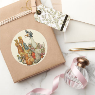 Classic Beatrix Potter Peter und Freunde Runder Aufkleber