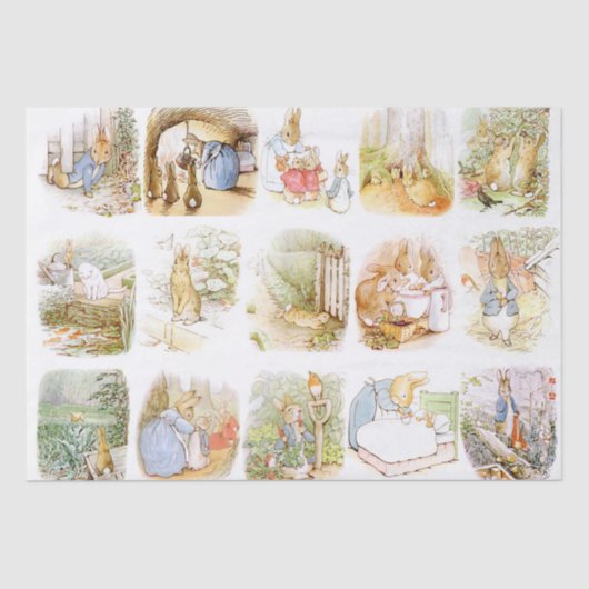 Classic Beatrix Potter Seidenpapier (Vorderseite)