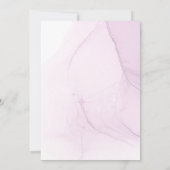 Classic Beautiful Lila Lotus Brautparty Einladung (Rückseite)