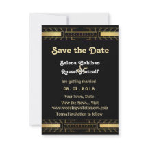 Classic Beauty Art Deco Save the Date