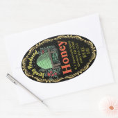 Classic Beehive Local Honey Jar Ovaler Aufkleber (Umschlag)