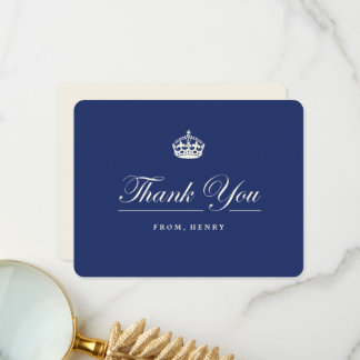 Classic Behalt Calm Navy Blue 30. Geburtstag Party Dankeskarte