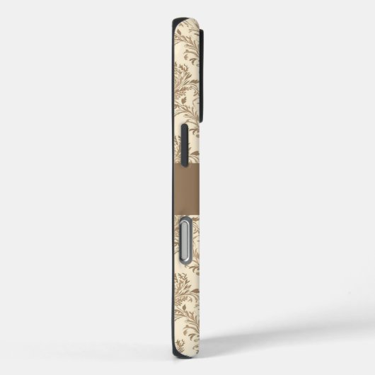 Classic Beige Damask Case-Mate iPhone Hülle (Rückseite / Rechts)