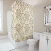 Classic Beige Damask Duschvorhang (Beispiel)