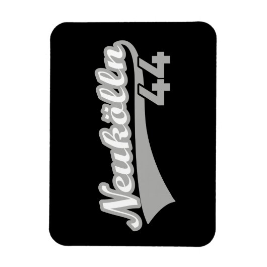 Classic Berlin Neukölln 44 Stadt Magnet (Vertikal)