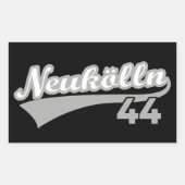 Classic Berlin Neukölln 44 Stadt Rechteckiger Aufkleber (Vorderseite)