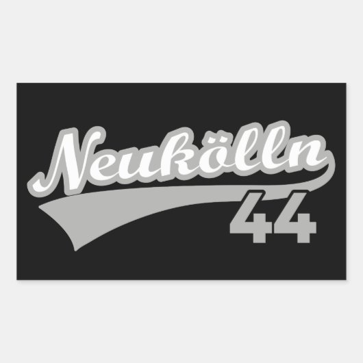 Classic Berlin Neukölln 44 Stadt Rechteckiger Aufkleber (Vorderseite)