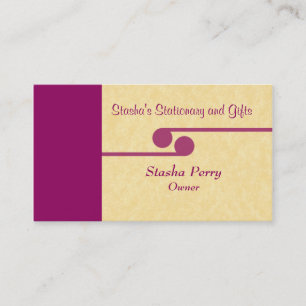 Classic Beruflich Business Card, Magenta Visitenkarte
