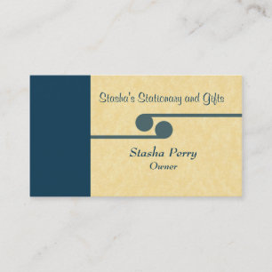 Classic Beruflich Business Card, Royal Blue Visitenkarte