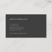 Classic Beruflich Consultant III Visitenkarte (Rückseite)