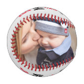 Classic 'Best Mama Ever' 2 Foto Geschenk Baseball (Vorderseite Links)