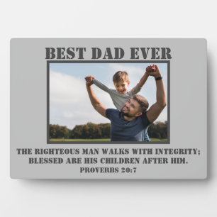 Classic Best Vater Ever Sprichwörter 20:7 Foto Pla Fotoplatte