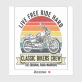 Classic Bikers Crew Motorrad.jpg Aufkleber (Blatt)