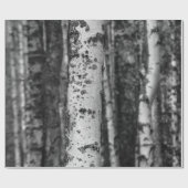 Classic Birch Forest Wrapping Paper Geschenkpapier (Flach)