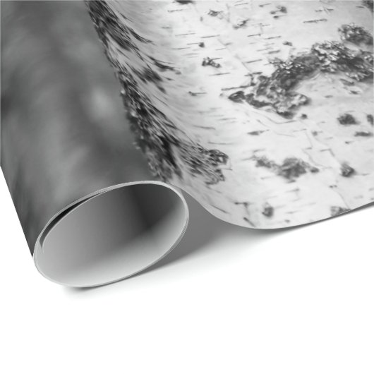 Classic Birch Forest Wrapping Paper Geschenkpapier (Rolleneckpunkt)