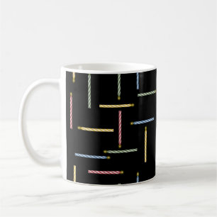 Classic Birthday Candles - Black Coffee Tasse