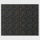 Classic Birthday Candles - Black Wrapping Paper Geschenkpapier (Flach)