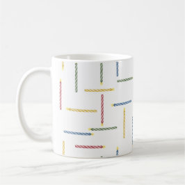 Classic Birthday Candles - White Coffee Tasse
