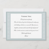 Classic Birthday Party Foto Gray Flat Dankeskarte (Vorderseite)