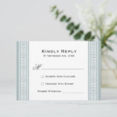 Classic Birthday Party Gray UAWG Response Card RSVP Karte (Stehend Vorderseite)