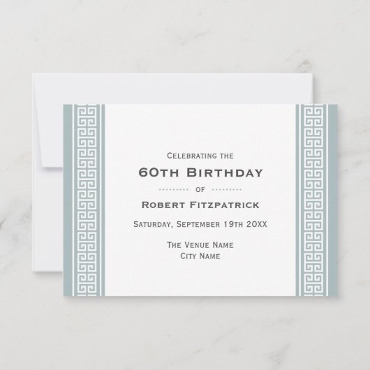 Classic Birthday Party Gray UAWG Response Card RSVP Karte (Rückseite)