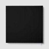 Classic Black 12"x12" Gästebuch mit benutzerdefini (Rückseite)