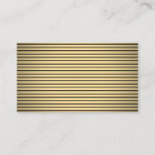 Classic Black and Gold Border Elegant Escort / Platzkarte (Rückseite)