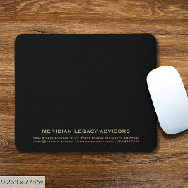 Classic Black and Gold Company Mousepad