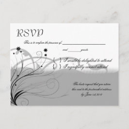 Classic Black and Gray UAWG Einladungspostkarte