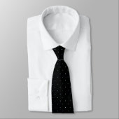 Classic Black and Light Blue Dot Tie for Him Krawatte (Gebunden)