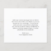 Classic Black and White Budget Hochzeit Vielen Dan Flyer (Hinten)
