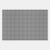 Classic Black and White Evergreen Holiday Pattern Geschenkpapier Set (Vorderseite 2)