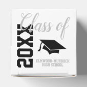 Classic Black and White Graduation Party Geschenkschachtel (Oben)