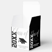 Classic Black and White Graduation Party Geschenkschachtel (Geöffnet)