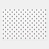 Classic Black and White Halloween Geschenkpapier Set (Vorderseite 2)