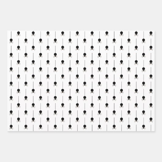 Classic Black and White Halloween Geschenkpapier Set (Vorderseite 2)