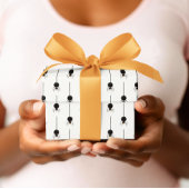 Classic Black and White Halloween Geschenkpapier Set