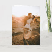 Classic Black and White Monogram Elegant Wedding Programm (Rückseite)