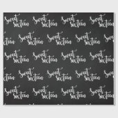 Classic Black And White Sweet 16 Geschenkpapier (Flach)