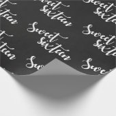 Classic Black And White Sweet 16 Geschenkpapier (Ecke)